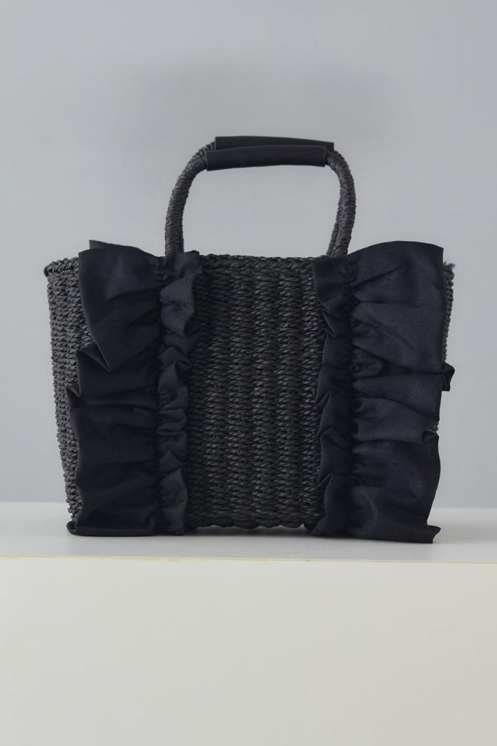 新品 未開封 即納 フリルカゴバッグ カゴバッグ パール ベスト