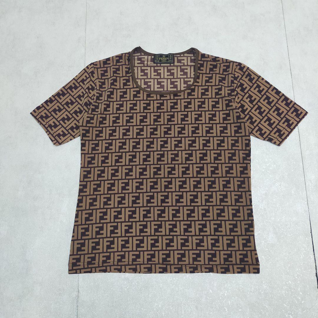 FENDI レディース ズッカ 柄 ストレッチ Tシャツ チビT