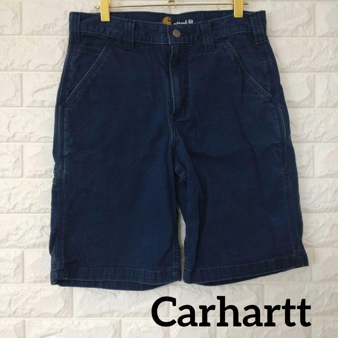 カーハート　ショートパンツ　ハーフパンツ　ネイビー　30　1501