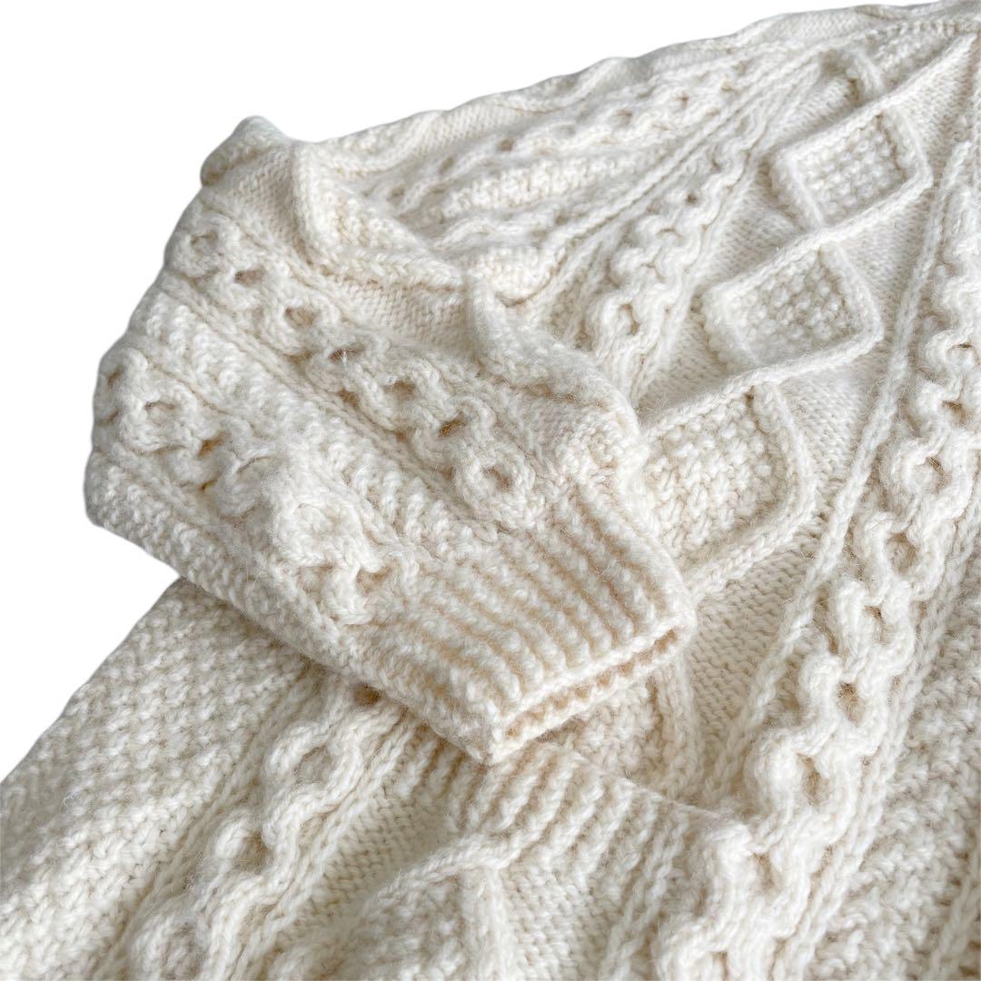 ATHENA DESIGNSアランニットMADE IN IRELAND XL