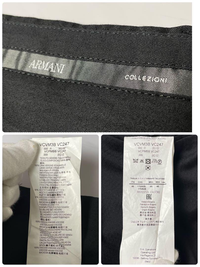 ARMANI COLLEZIONI セットアップ ジャガード ブラック 46