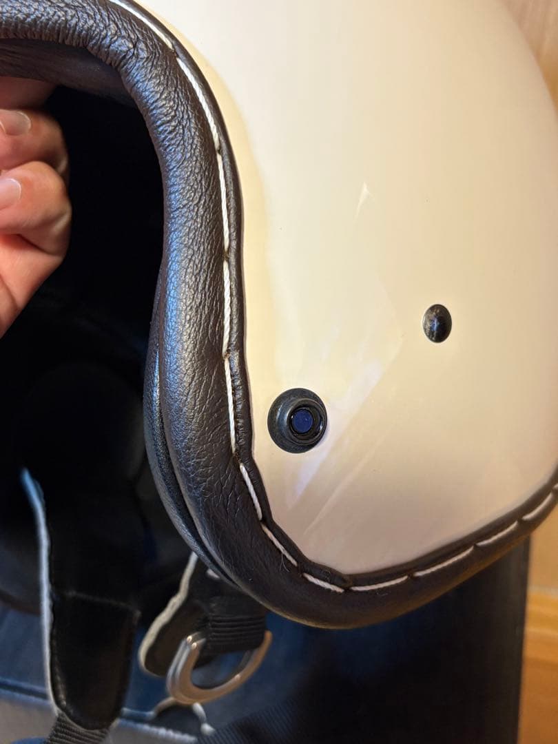 値下げ可】Schott ジェットヘルメット ホワイト Lサイズ バイク