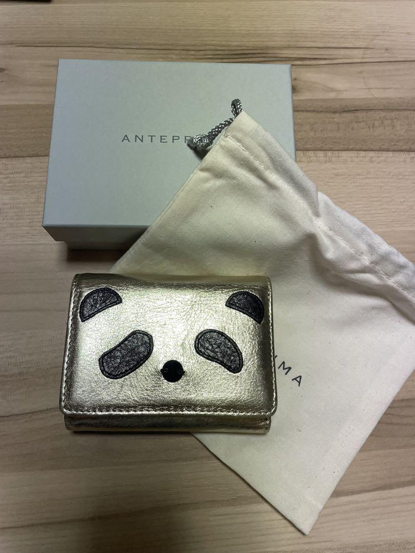 ANTEPRIMA ☆パンダ☆デザイン ☆三つ折り財布☆ゴールド