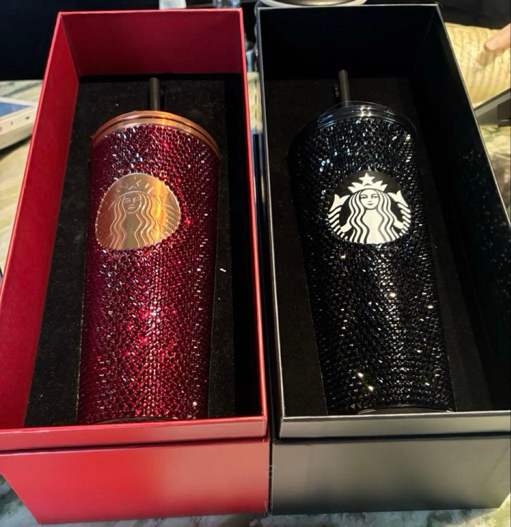 ベトナム 2025 スターバックス リサーブラインストーンタンブラー ブラックStarbucks