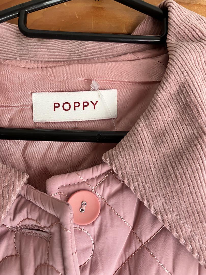 【上品】 POPPY あさぎーにょ ロングコート キルティング ピンク ジャケット・アウター