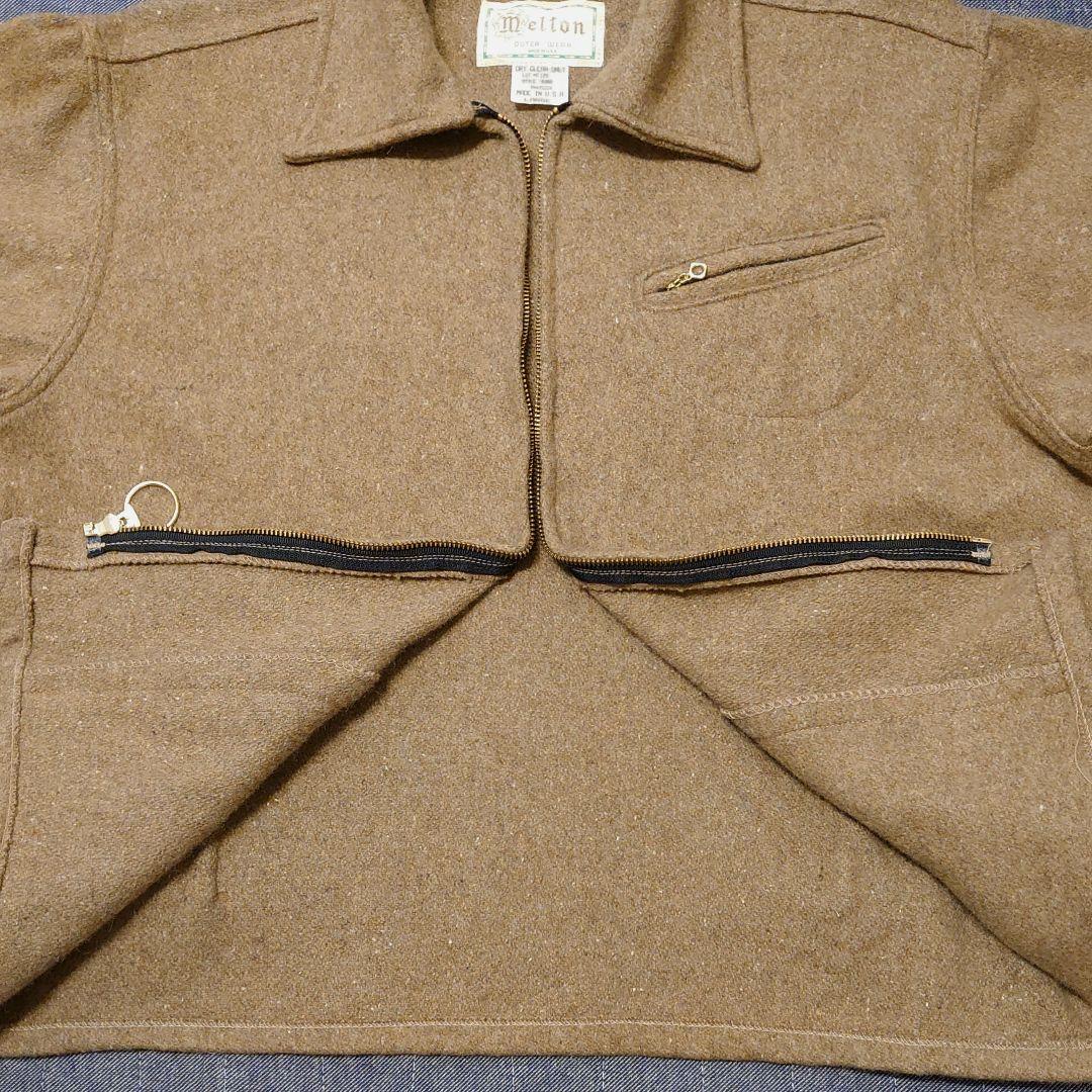 90s melton WoolsportsJKT Vintage スポジャケ