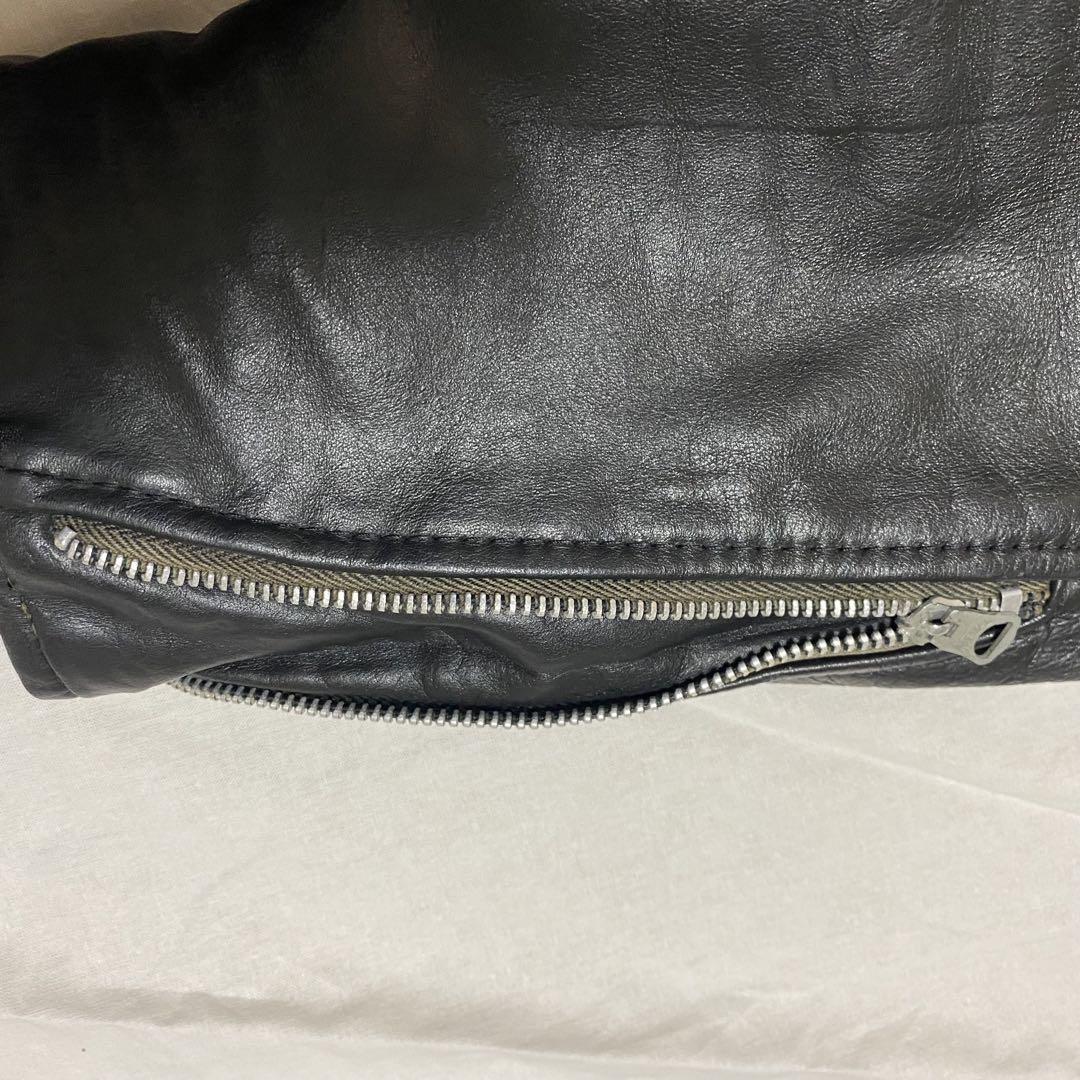 70s VINTAGE Lesco leather ダブル ライダースジャケット