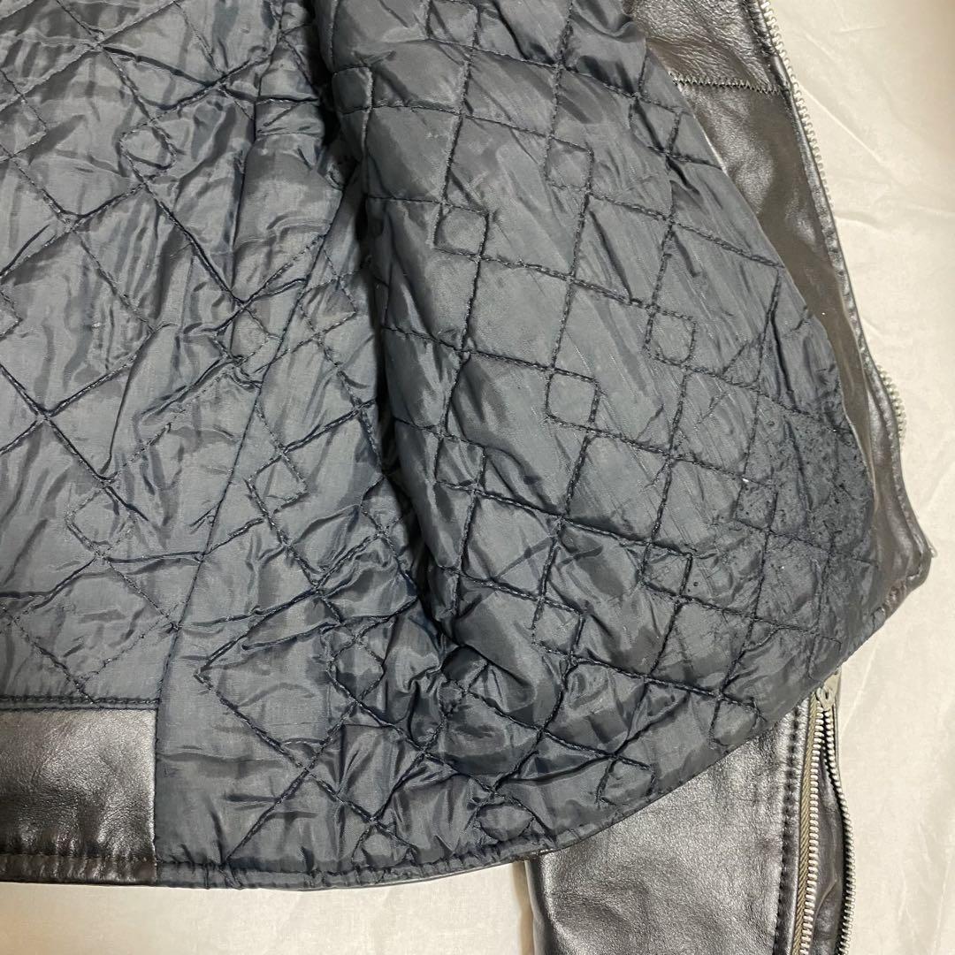 70s VINTAGE Lesco leather ダブル ライダースジャケット