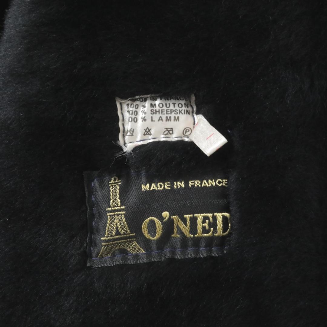 フランス製 O'NED シープ リアル ムートン ジャケット コート レザー