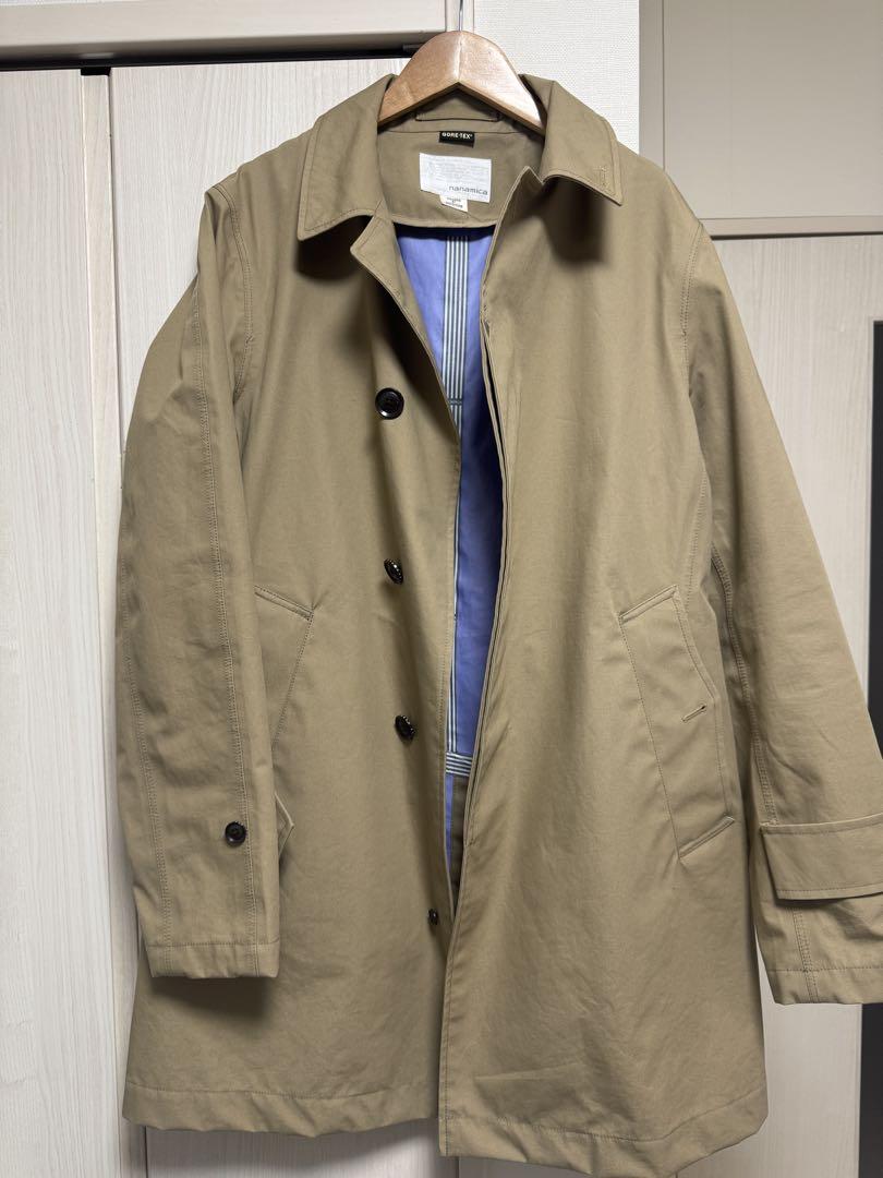 nanamica ステンカラーコート メンズ M ベージュ SUBF100