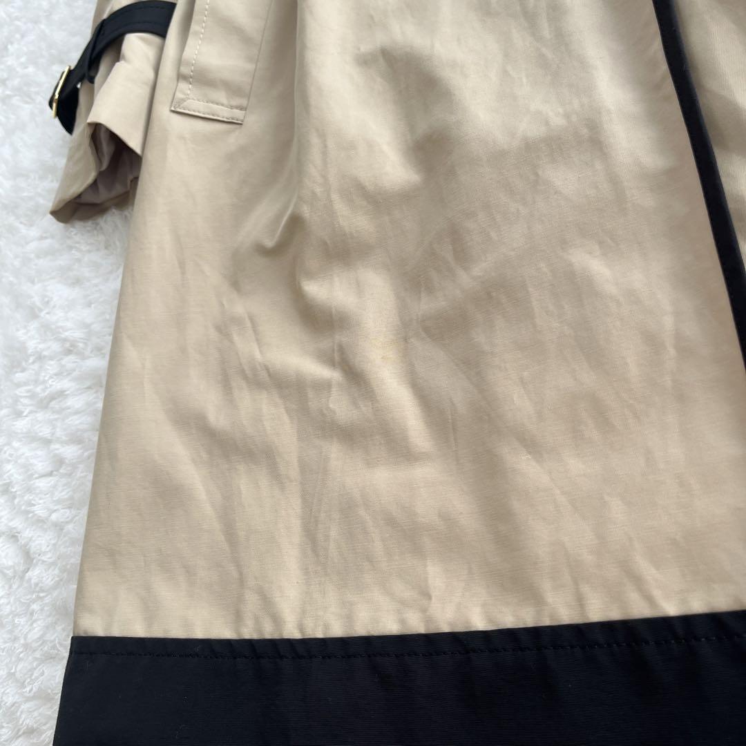 ✨美品✨　グレースクラス　バイカラー　トレンチコート ベルト　ロング　36 S