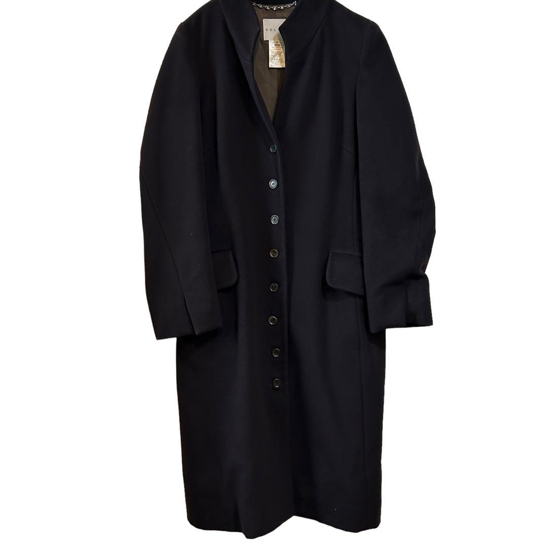 CELINE セリーヌ チェスターコート カシミヤ ウール ロング