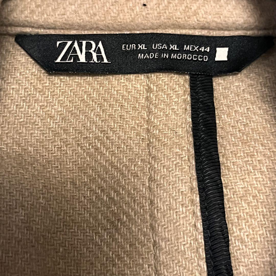 未使用タグ付き 【ザラ ZARA】ベージュ チェスターコート USA:XL 未使用タグ付き 【ザラ ZARA】ベージュ チェスターコート USA:XL