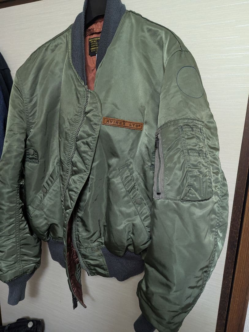 AVIREX MA1 オリーブグリーン 90年代L AVIREX