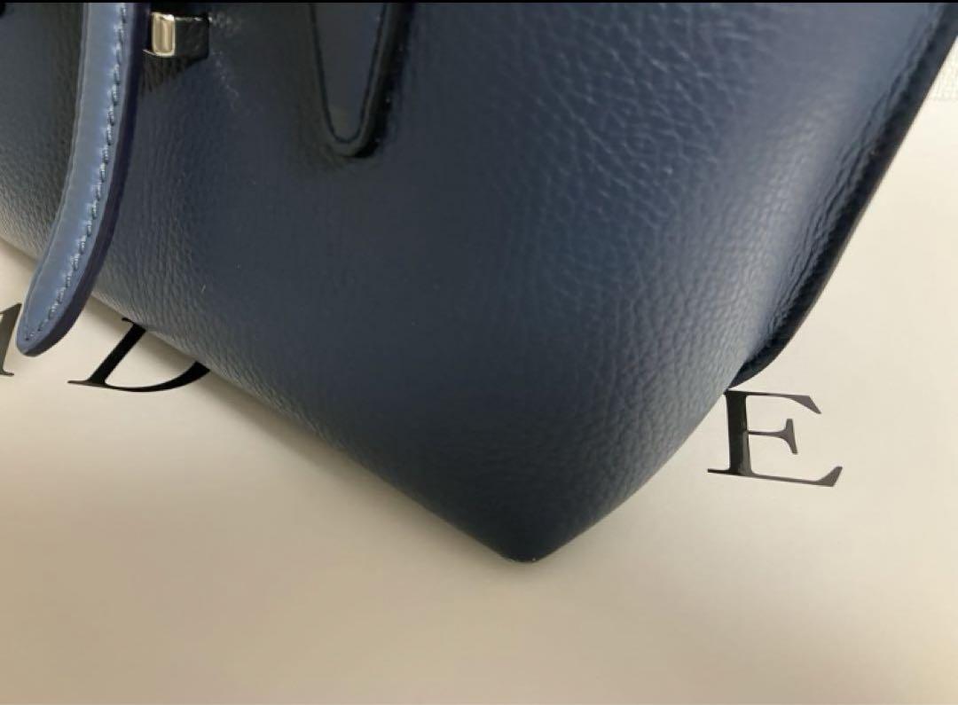 正規保証　トッズ　バックミニ　ネイビー　2way TOD'S