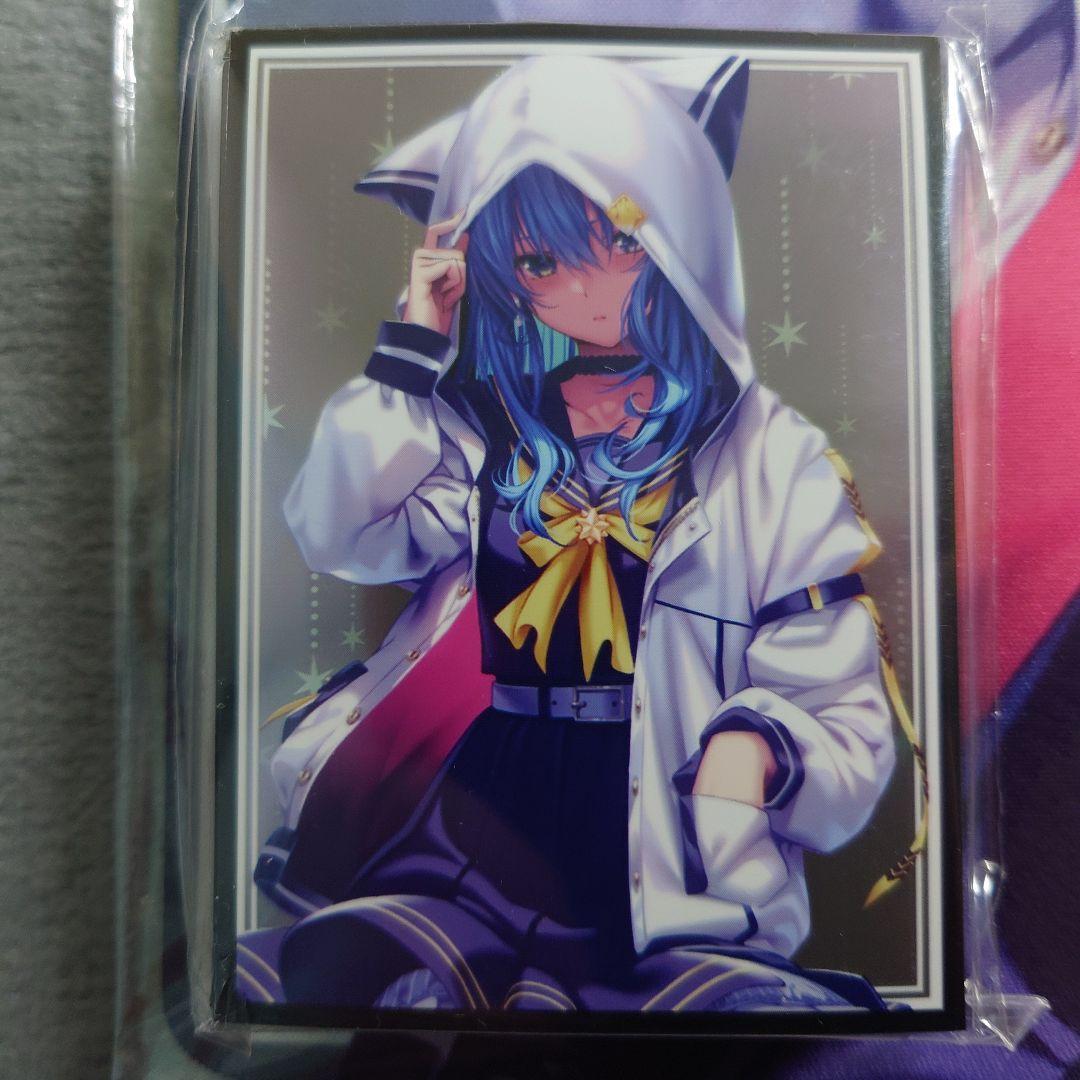 α3 ホロライブ 黒セーラー服-猫耳フード 星街すいせい スリーブ-プレイマット UP786_INFO