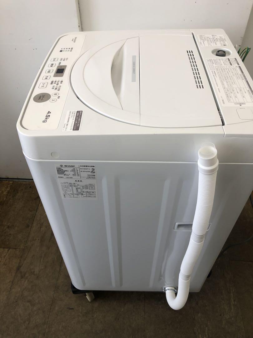 Z132 SHARP製2022年4.5キロ洗濯機　ES-GE4F