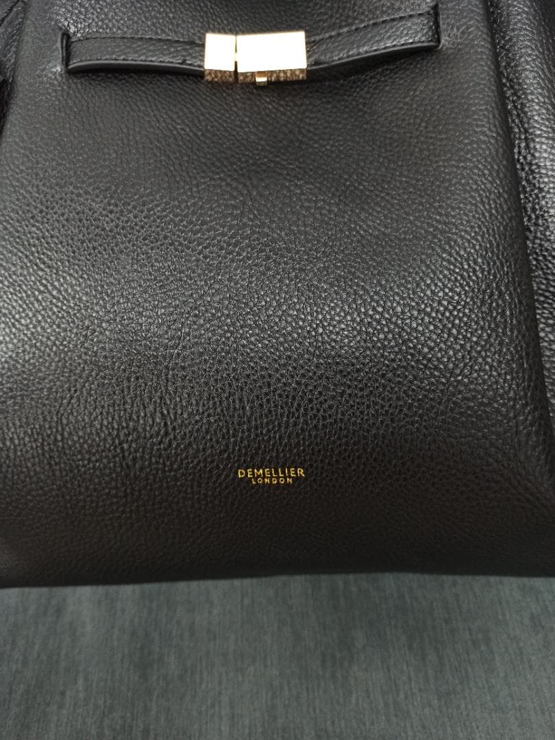 DEMEMLLIER ブラック トートバッグ 保存袋付き DEMEMLLIER ブラック トートバッグ 保存袋付き
