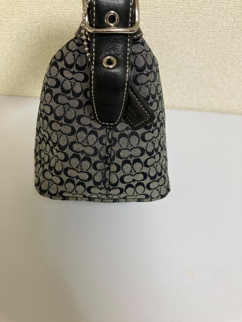 コーチ アクセサリーポーチ バニティポーチ キャンバス 黒シグネチャー 6332 コーチ アクセサリーポーチ バニティポーチ キャンバス 黒