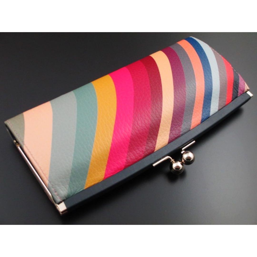 ☆箱無し特価品☆新品未使用☆ポールスミス 人気マルチスワール がま口 長財布☆