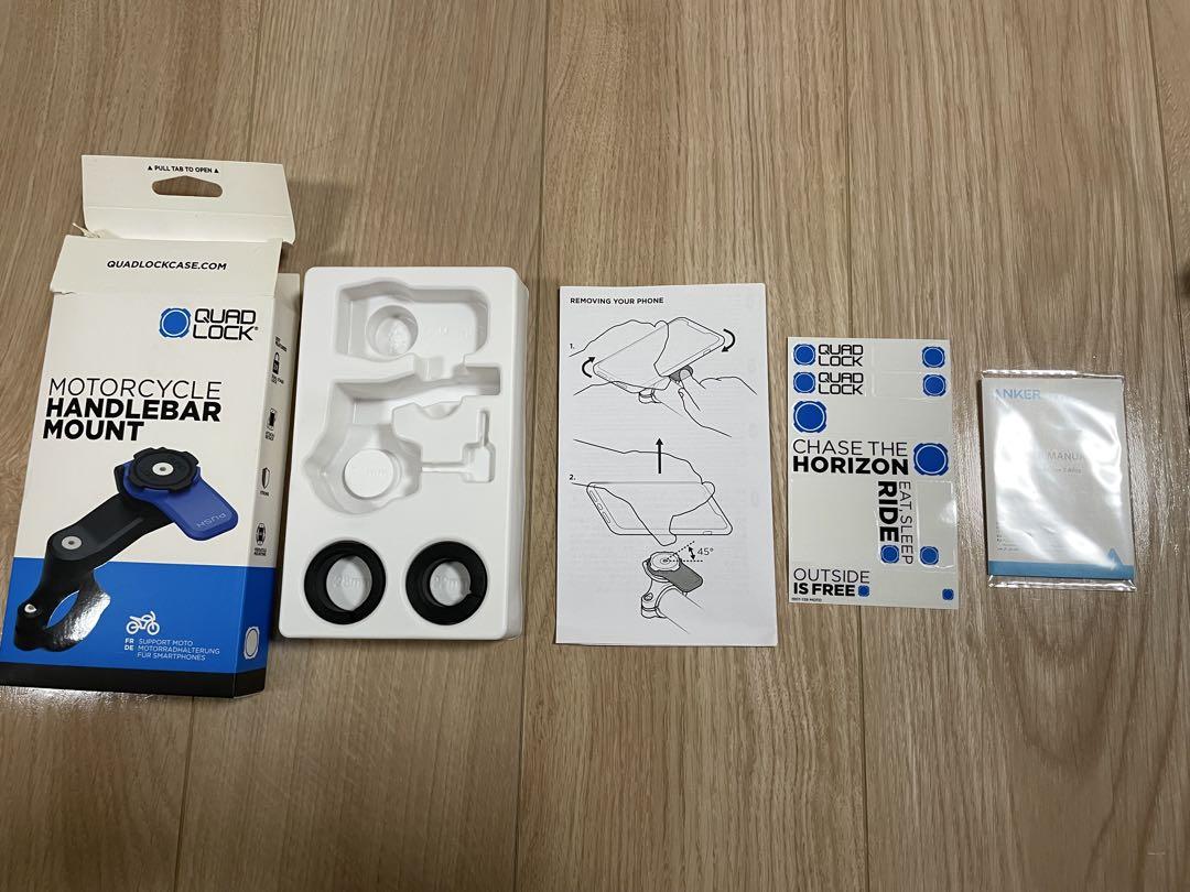 QUADLOCK 衝撃吸収ダンパー　iPhone X用カバー付き