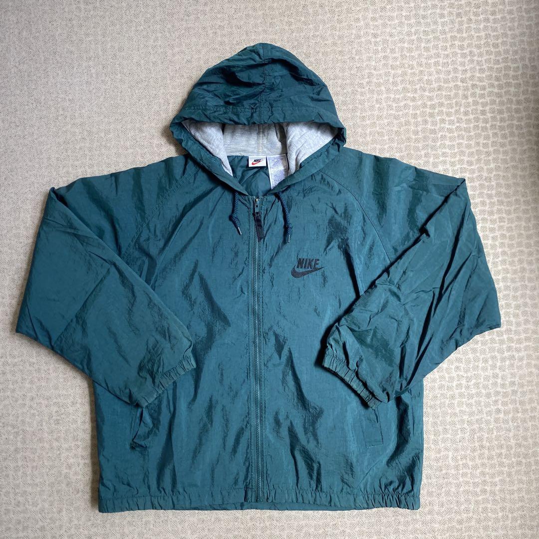 NIKE 90\'s 銀タグ バックスウォッシュ フーディ ナイロンジャケット
