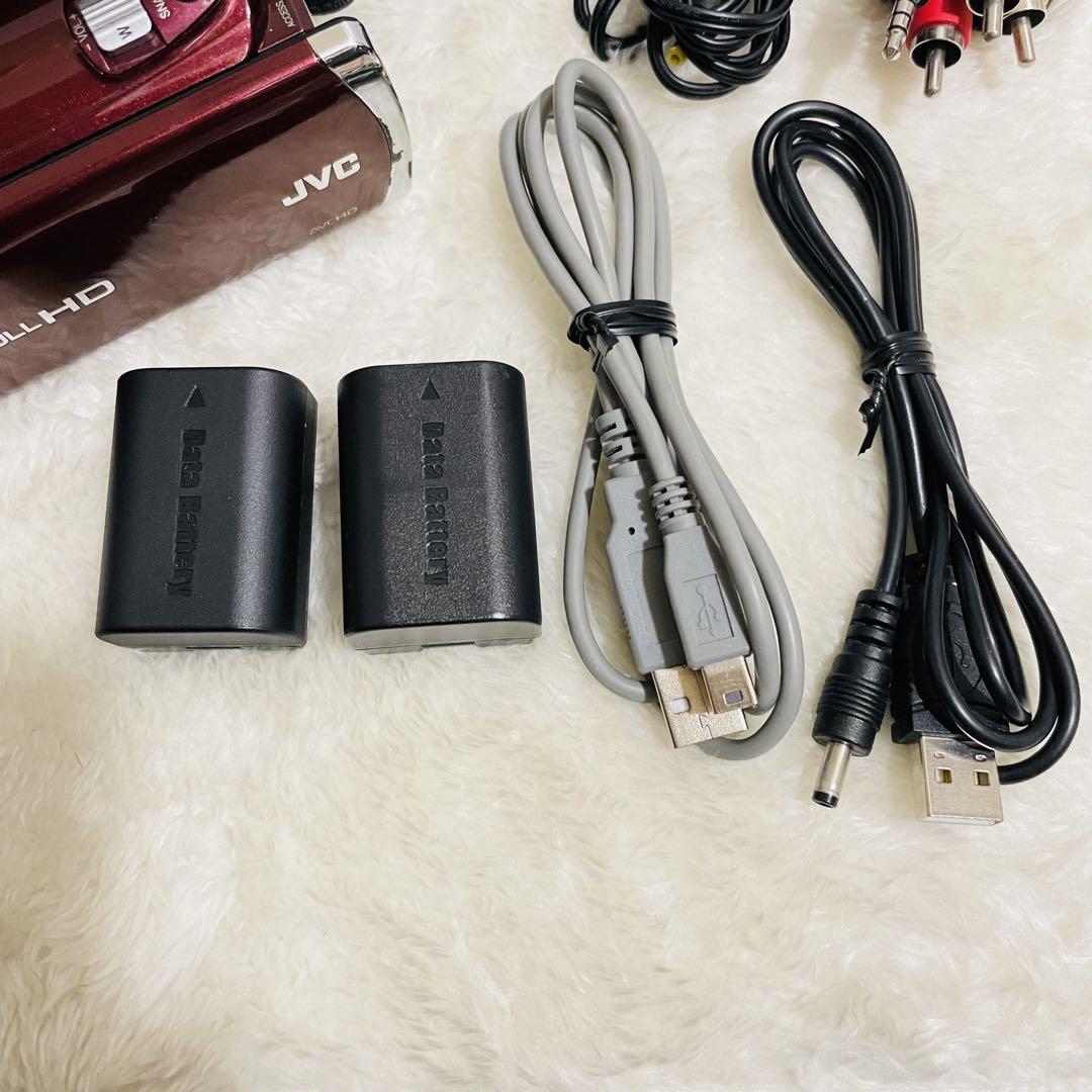 美品　Victor・JVC GZ-E265-R ビデオカメラ