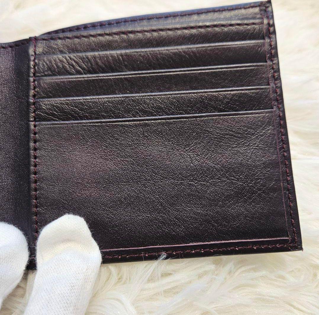 【ビジネスレザーファクトリー】 二つ折り財布(小銭入れなし) 革
