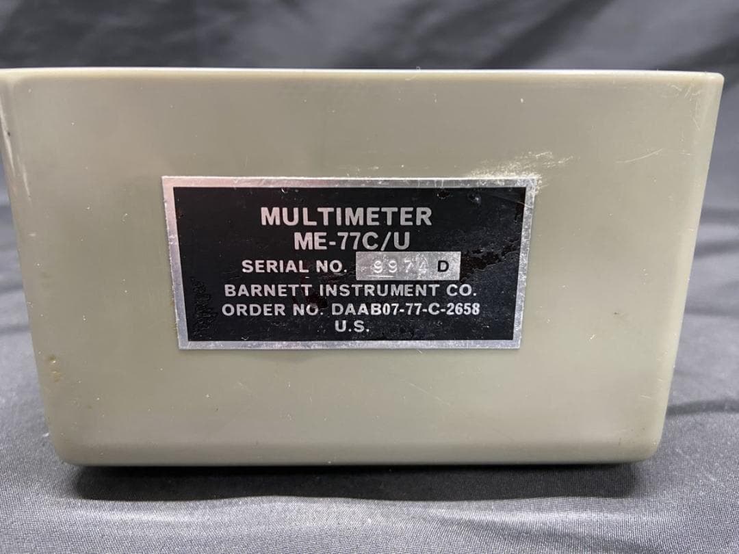希少品 当時物 USA 米軍 マルチメーター ME-77C/U コレクション