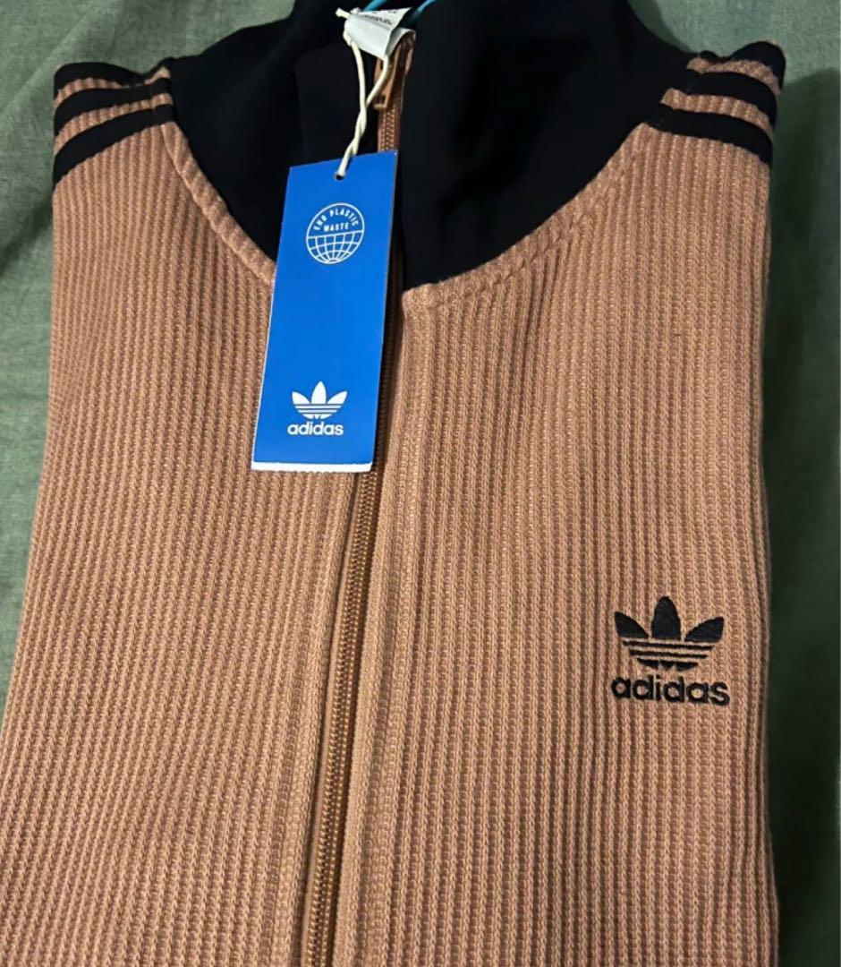 新品M Adidasワッフル トラックジャケット ジャージ HS2081
