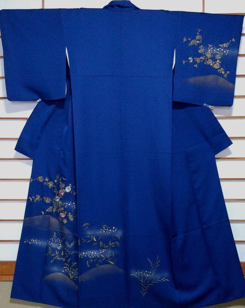 セール♪きもののやまと扱い 刺繍入りの訪問着袷着物 菊花模様 セール♪きもののやまと扱い 刺繍入りの訪問着袷着物 菊花模様
