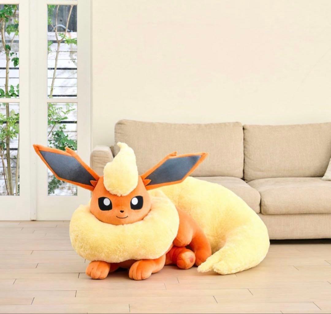 等身大 ブースター ぬいぐるみ 寝そべりポケモン/ポケットモンスター