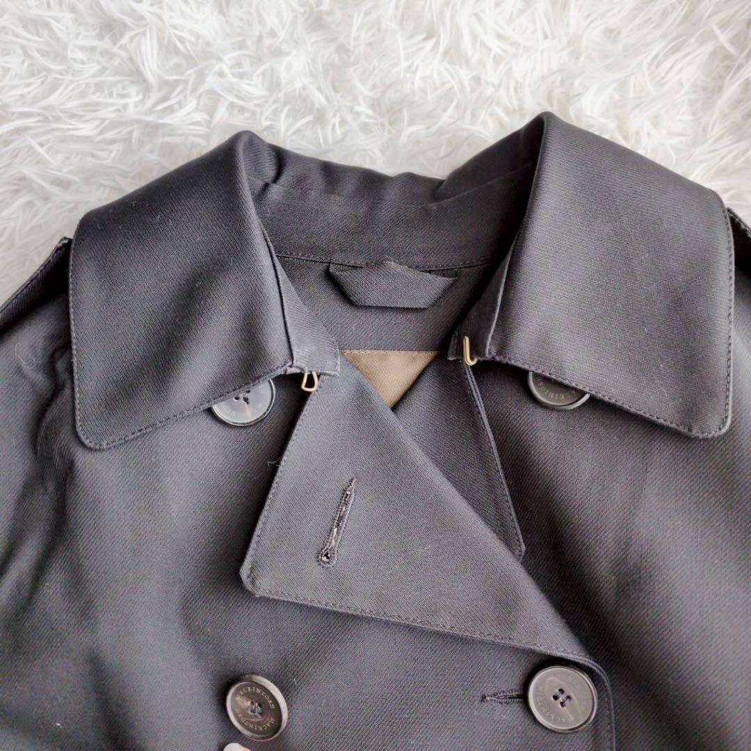 マッキントッシュ トレンチコート ゴム引き ペイズリー 総柄 ブラック 36 マッキントッシュ トレンチコート ゴム引き ペイズリー 総柄 ブラック 36