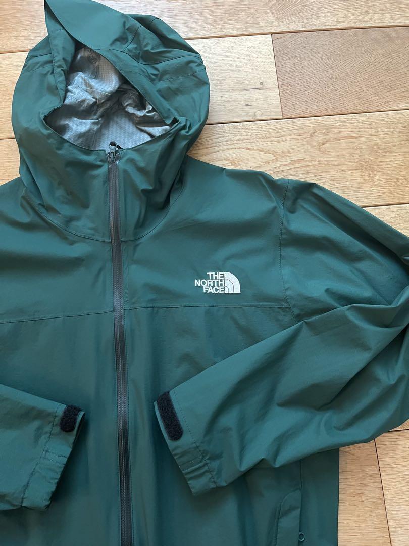THE NORTH FACE フード付きレインジャケット ダークグリーン