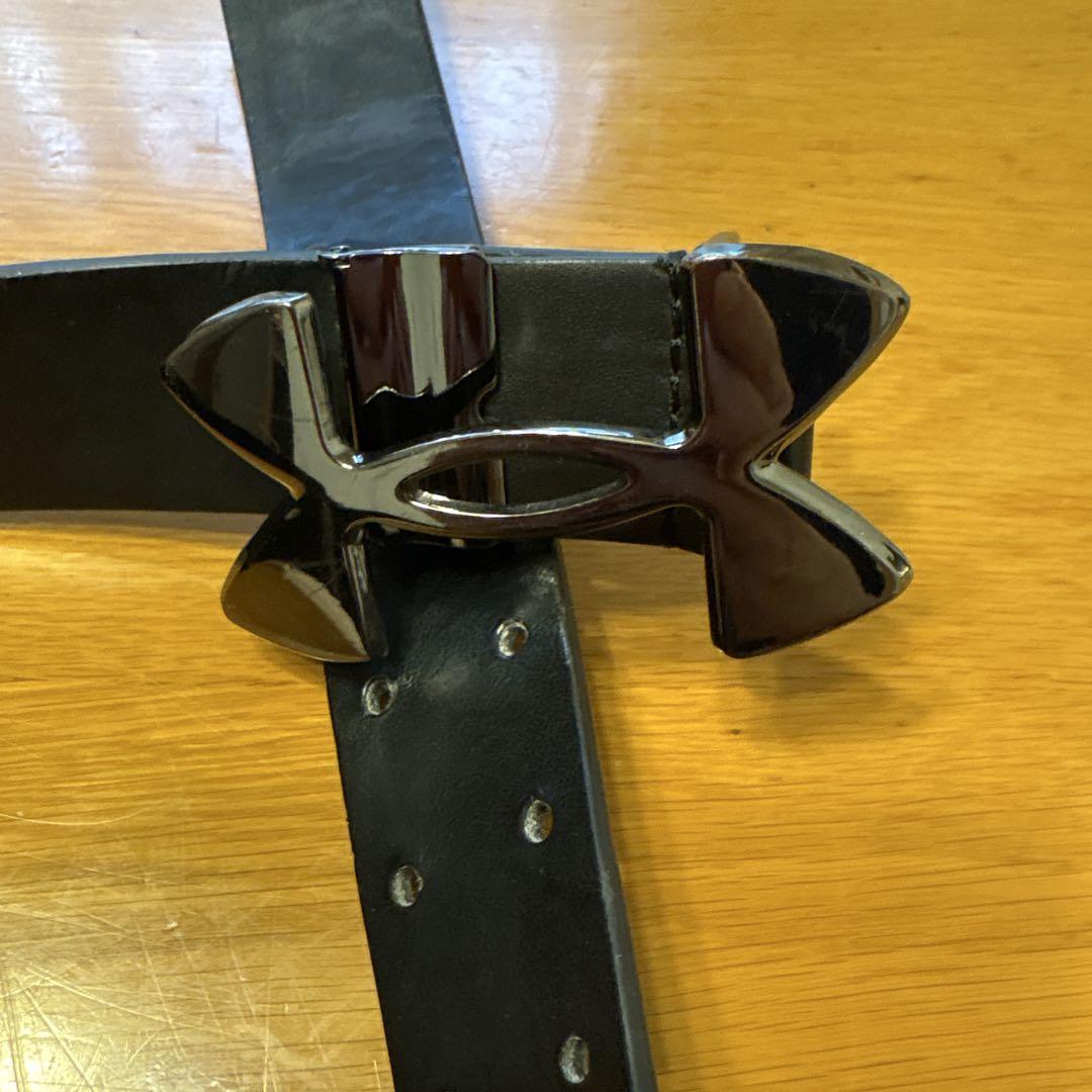 Under Armour 黒 ベルト テクスチャー付き