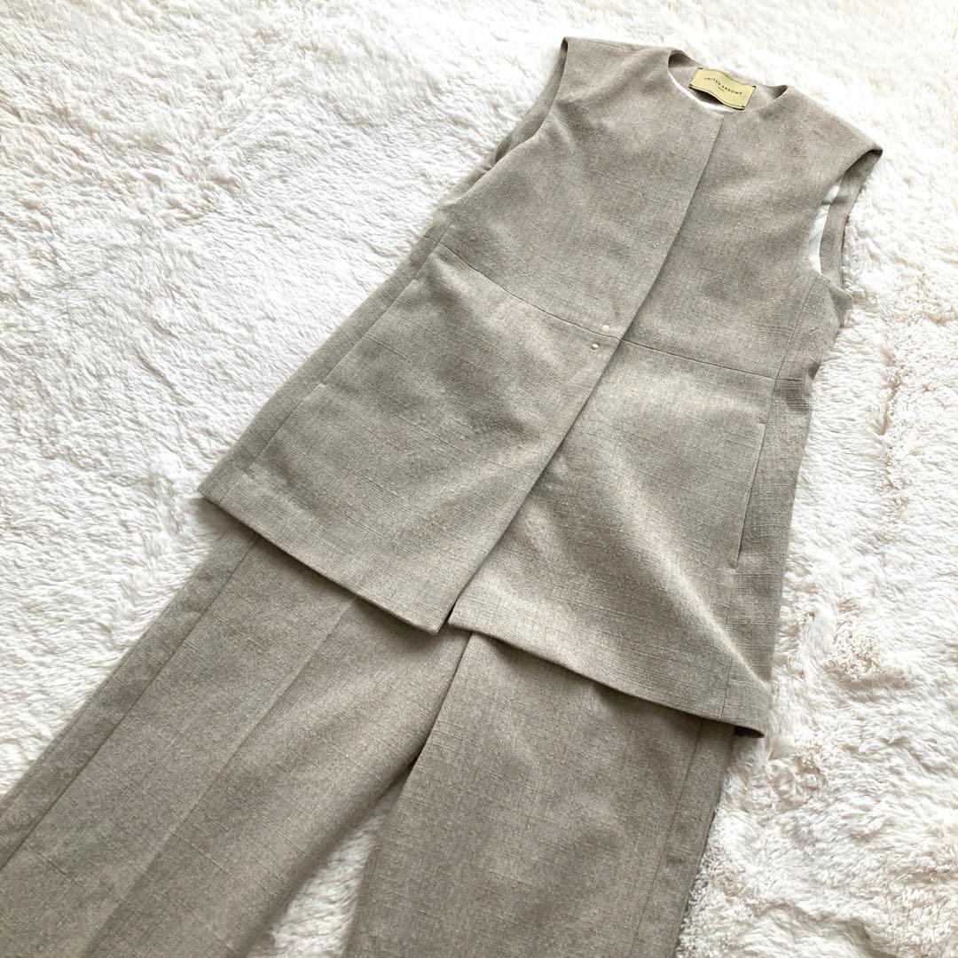 ユナイテッドアローズ レディース ベスト ジレ パンツ セットアップ ベージュ