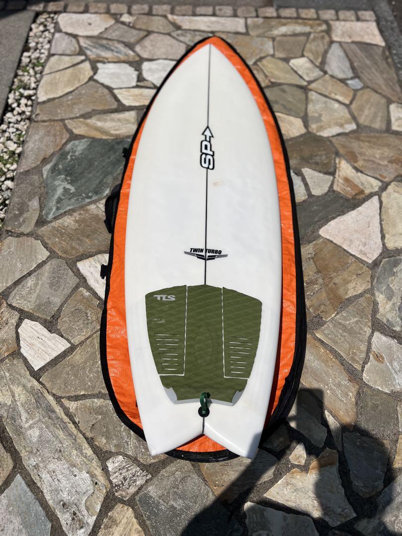 スパロー　ツインターボ　スーパーチャージ　5’6 29L フィン付き