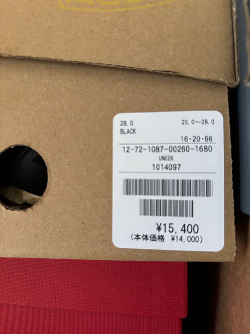 【国内正規品・新品】KEEN　UNEEK ユニーク　定番ブラック　28.0㎝
