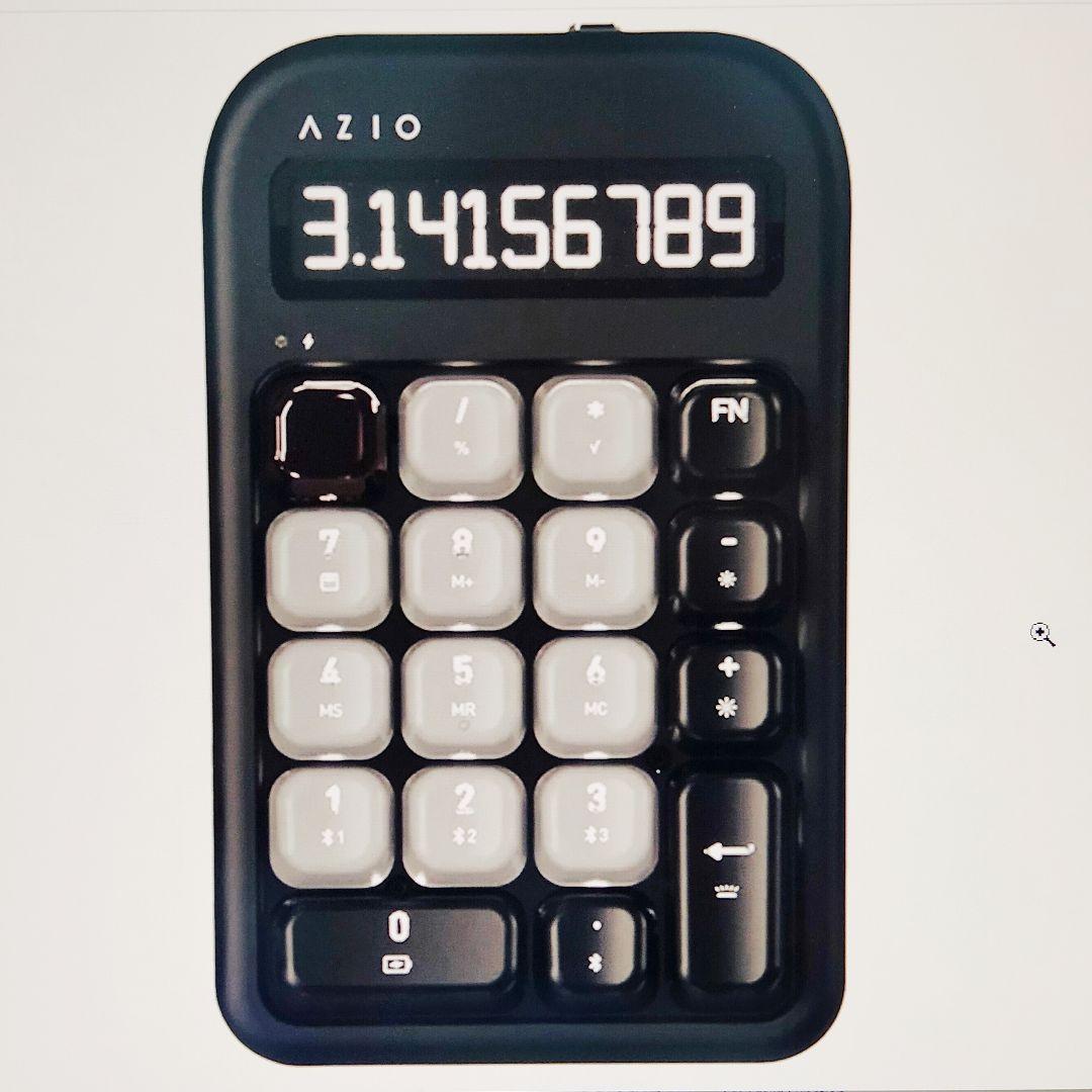 AZIO IZO ワイヤレスメカニカル電卓＆テンキー（ブラック/ダークブロンズ）
