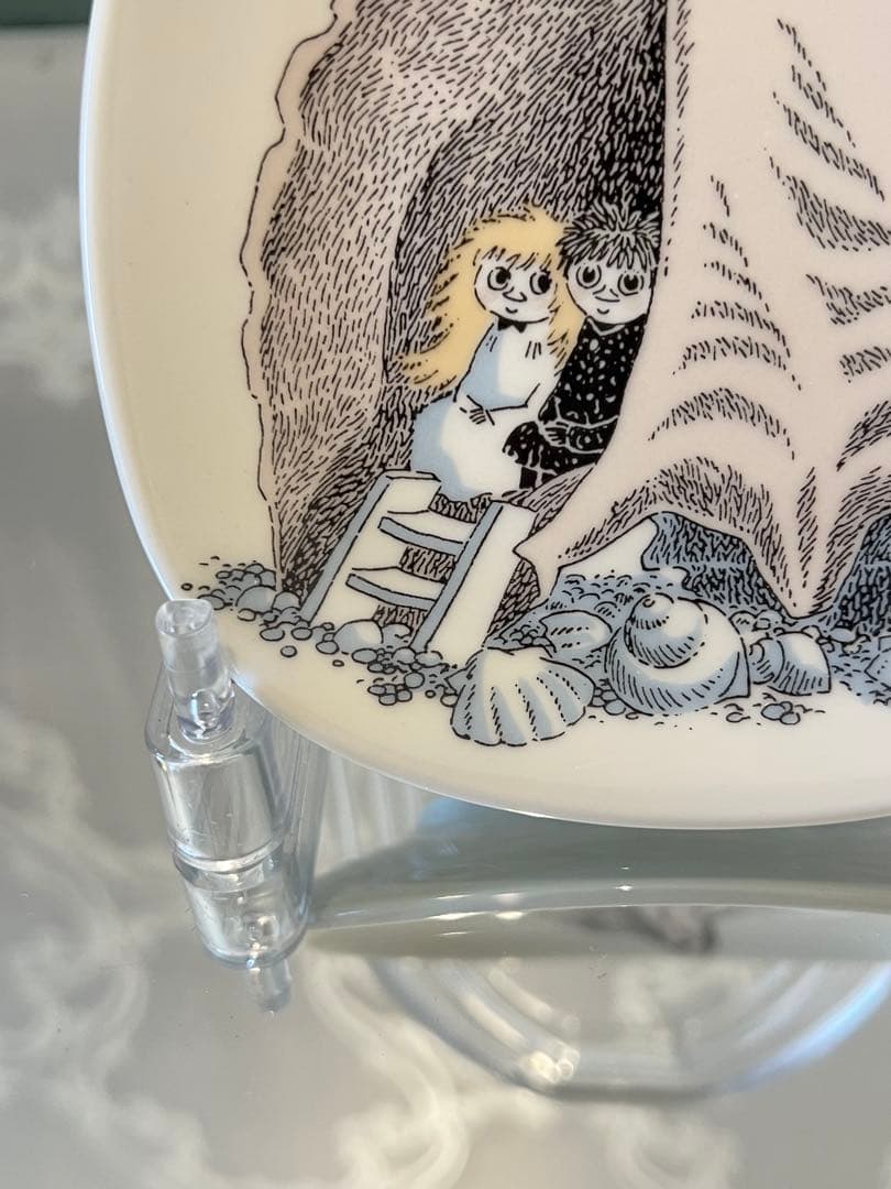 【アラビア　ムーミン　ウォールプレート】希少柄　タッフルとミッフル