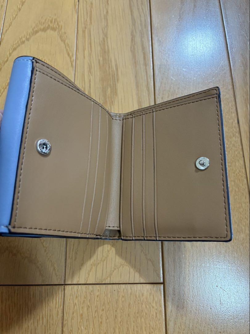 COACH 二つ折り財布 ミニウォレット ブルー