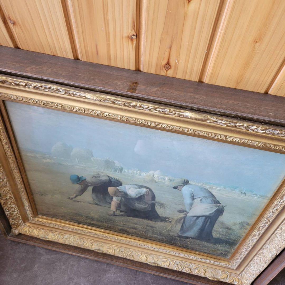 絵画】ミレー 落穂拾い 立体複製名画 美術品 洋画 インテリア