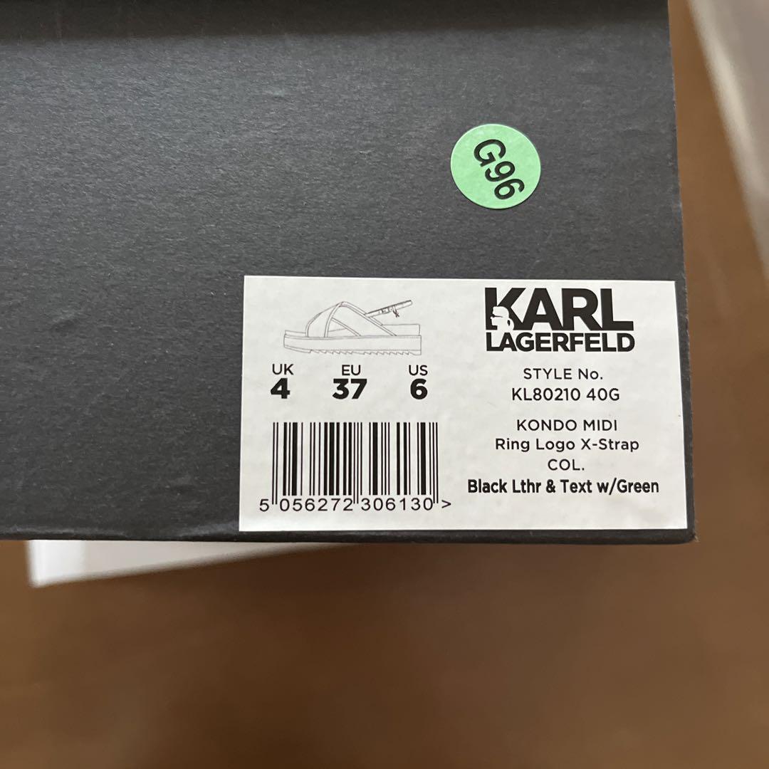 KARL LAGERFELD 黒サンダル　レディース　23.5cm〜24cm