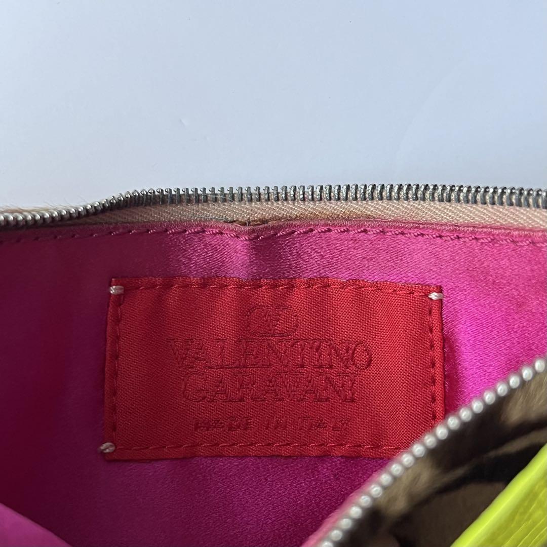 VALENTINO GARAVANI ヒョウ柄レオパード柄 ハラコ素材 バッグ