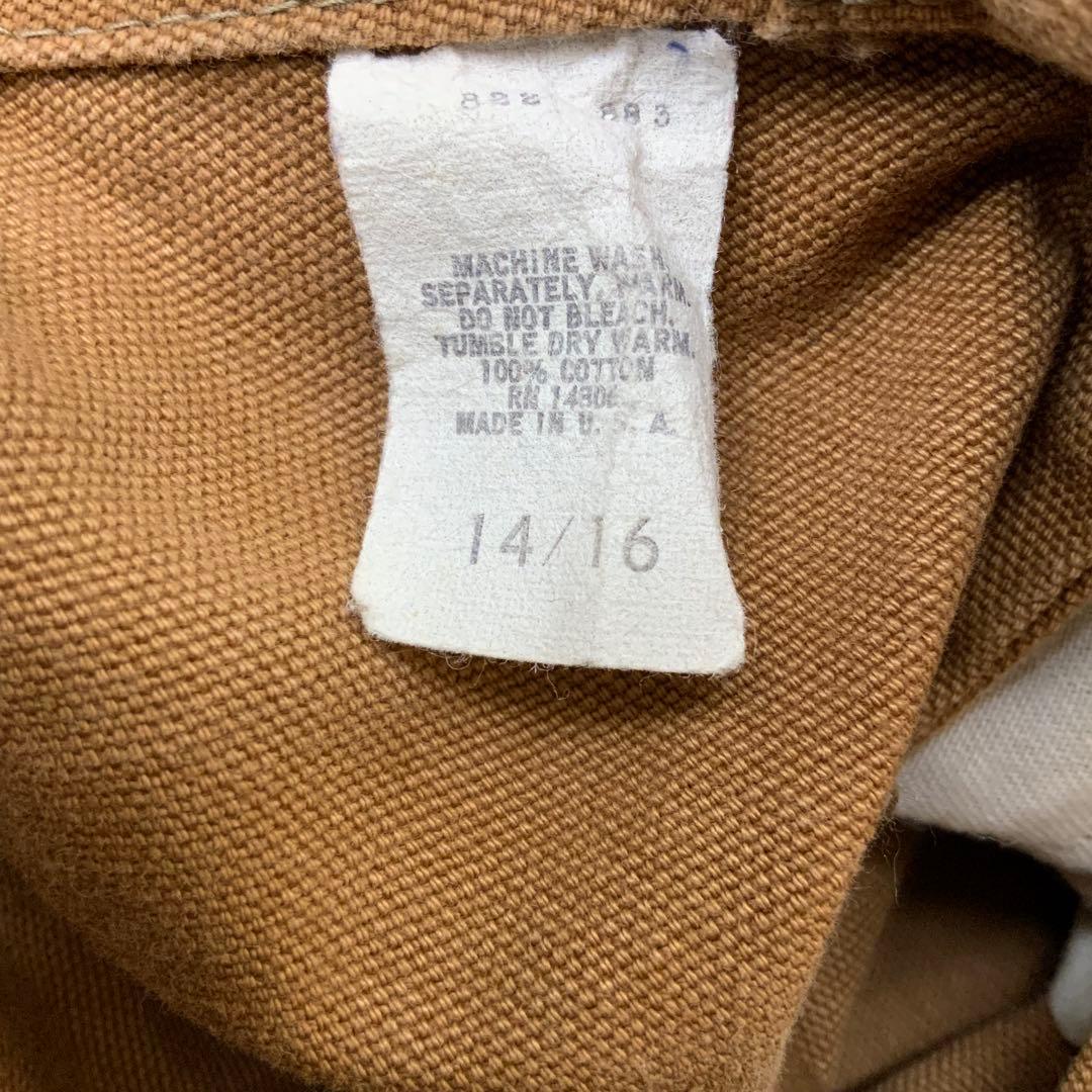 90s carhartt カーハート キッズ オーバーオール 14/16