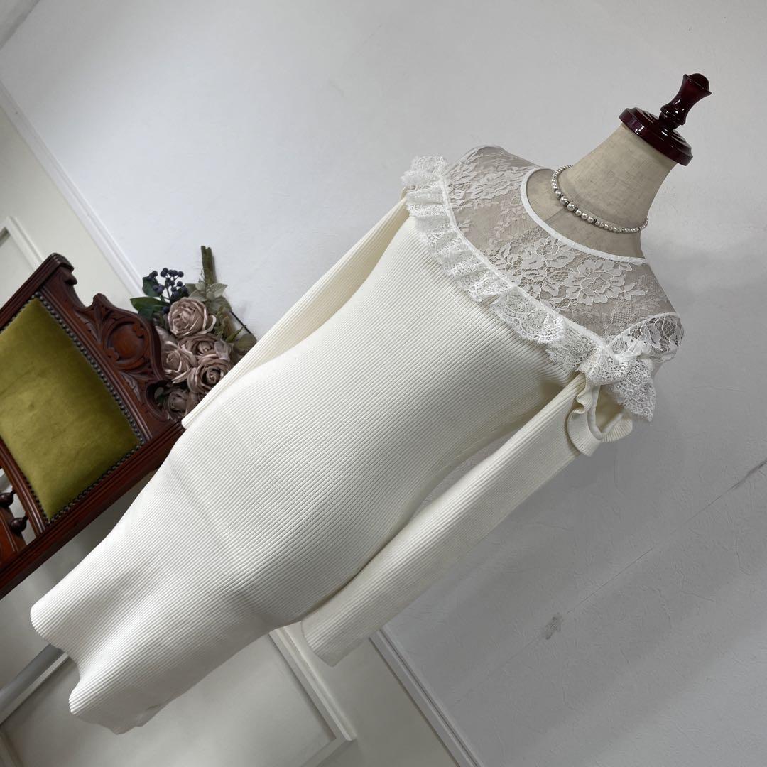 美品　emiriawiz リブニット　ワンピース
