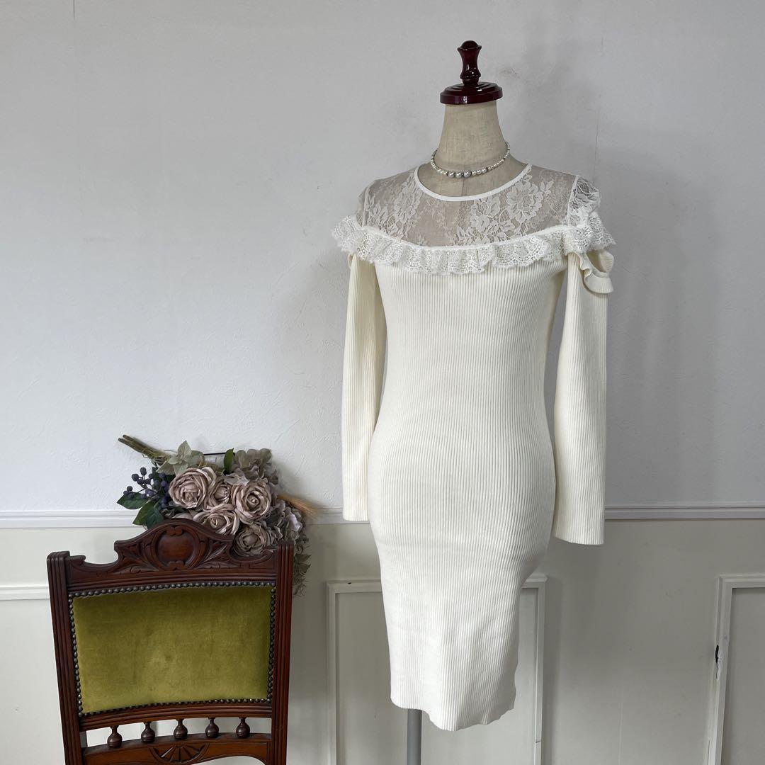美品　emiriawiz リブニット　ワンピース