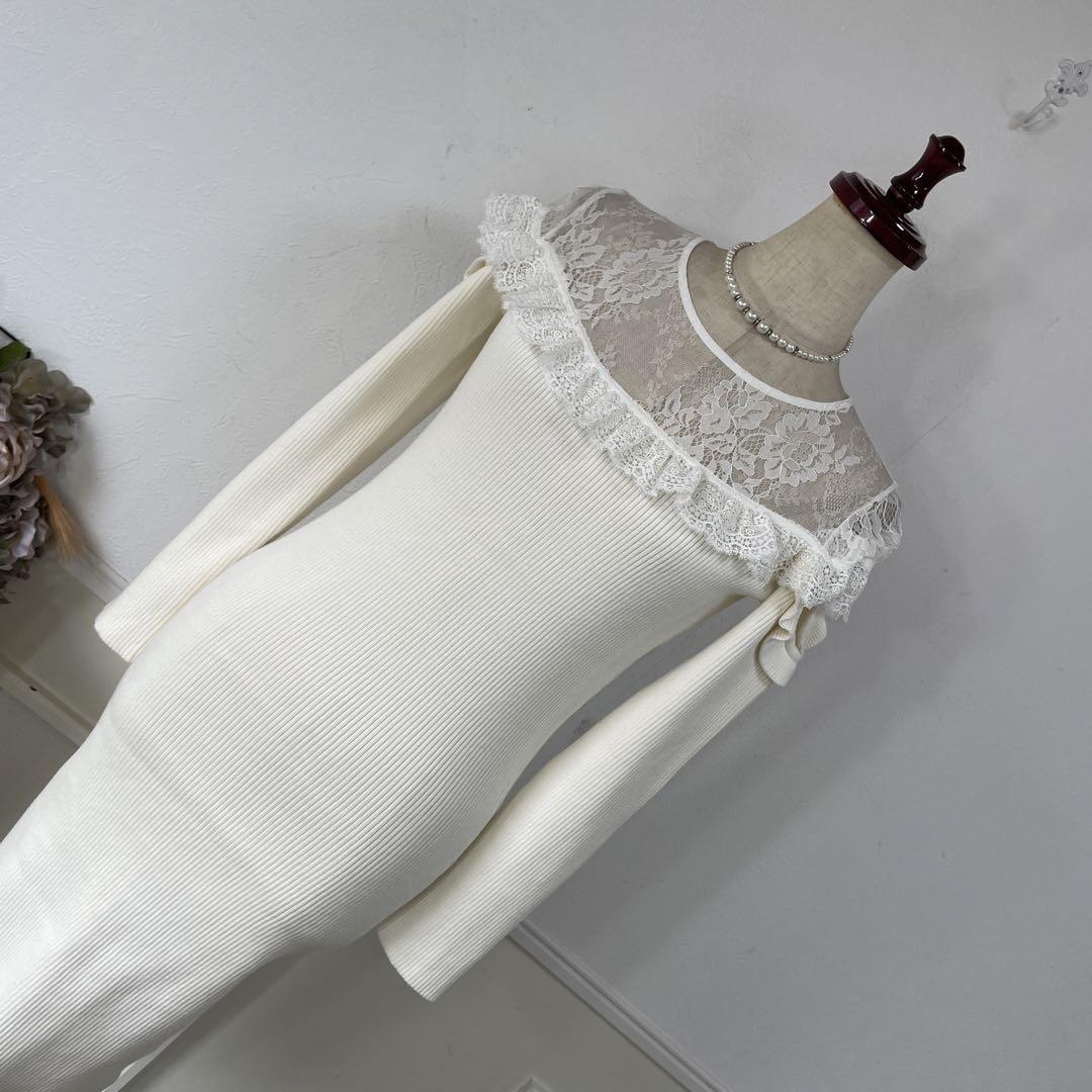 美品　emiriawiz リブニット　ワンピース