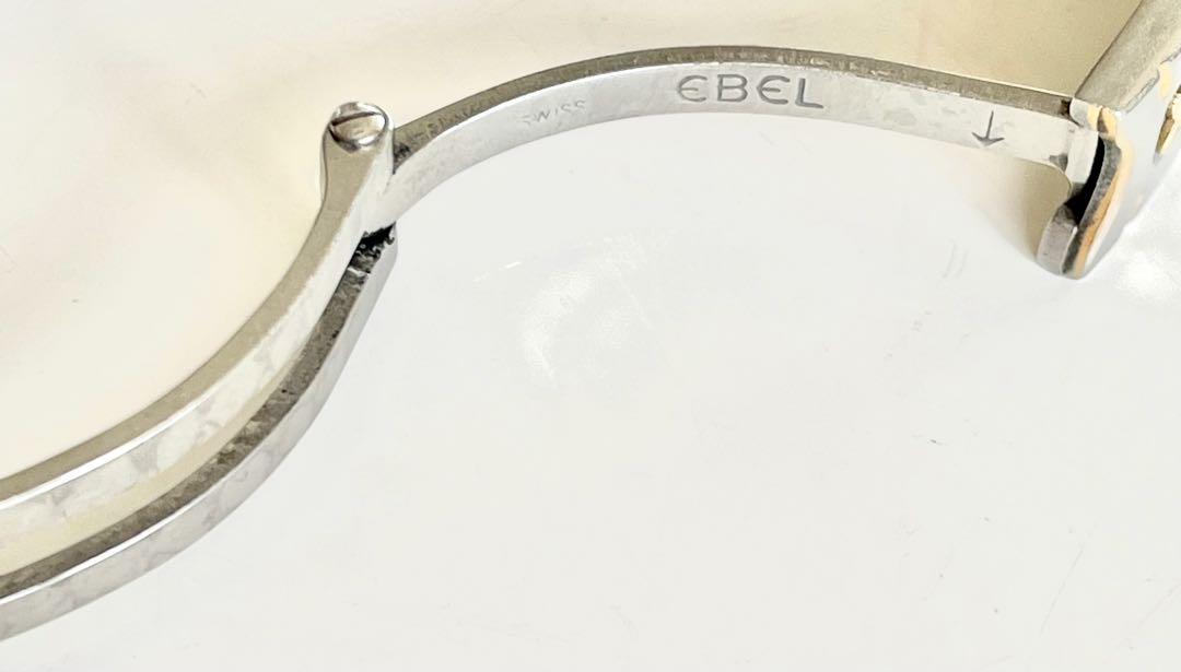 時計 EBEL 18K GOLD BEZEL SWISS WATCH
