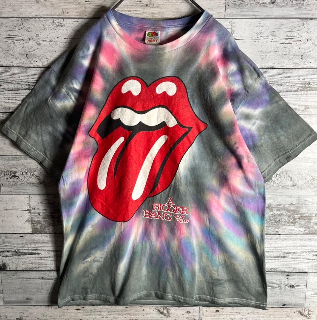 メキシコ製】ザローリングストーンズ Tシャツ LIPS＆TAN